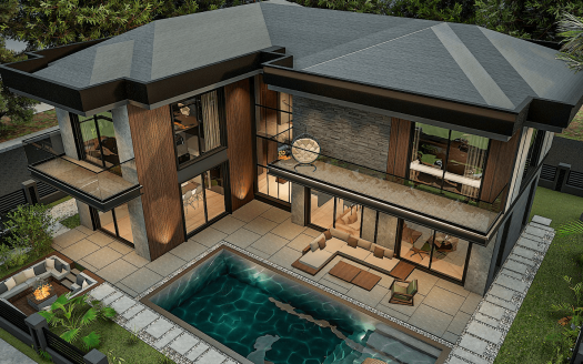 Luxury Detached 4 Rooms Villa in Akarca